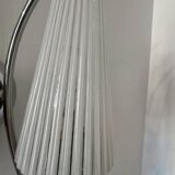 Chrome and ribbed glass wall lights from the 60s (X2)