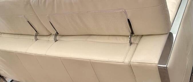 Leather sofa from the brand XXL, designer sofa.