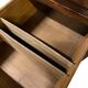 Bureau américain vintage en bois avec volet roulant