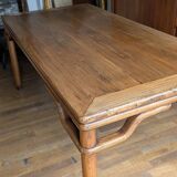 Table de salle à manger chinoise ancienne en orme