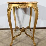 Table de milieu en bois doré, style Louis XV – fin XIXème