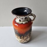 Vintage ceramic vase with handle - Jasba Keramik
