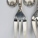 Christofle box of twelve Marly cake forks, silver-plated metal
