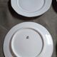 White plates with a rim
