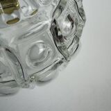 Lot 3 anciennes suspensions en verre bulle vintage