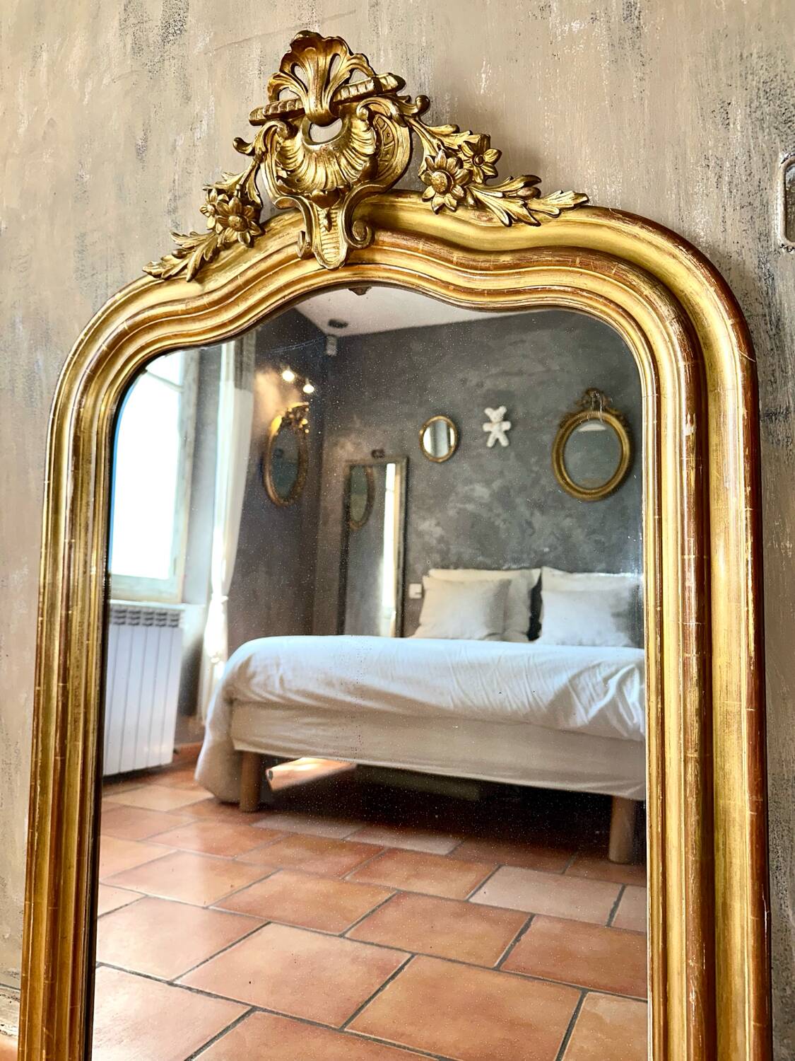 Miroir ancien Louis-Philippe XIXème