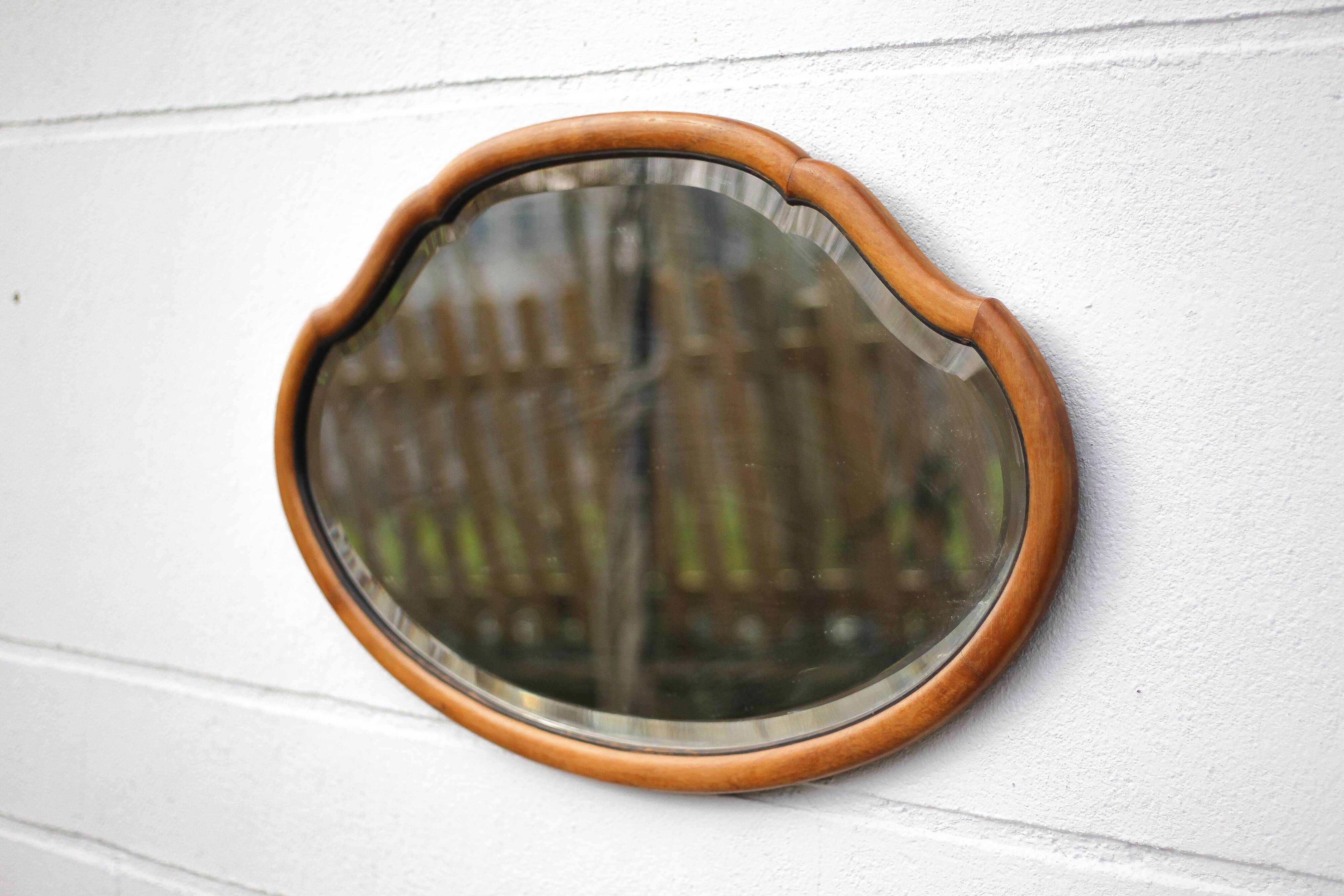 Large vintage mirror, wall mirror, beveled mirror, wall mirror