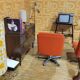 Fauteuils orange 70’S pivotants