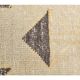 Vintage Gold-Beige Turkish Hand-Knotted Hallway Runner 115x419