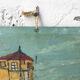 Huile sur bois « ville » Bernier