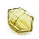 Art Deco vase, citrine crystal, designed by R. Hlousek, Moser, Czechoslovakia, 1930s