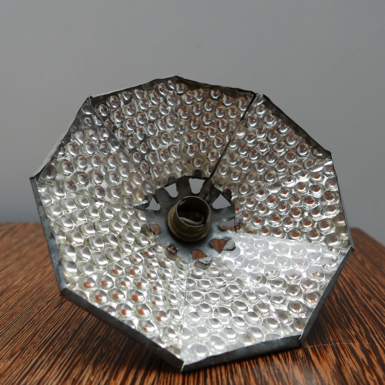 Antique Mirrored Glass Pendant Shade