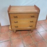 Scandinavian oak chest of drawers from the 60s