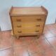 Scandinavian oak chest of drawers from the 1960s.
