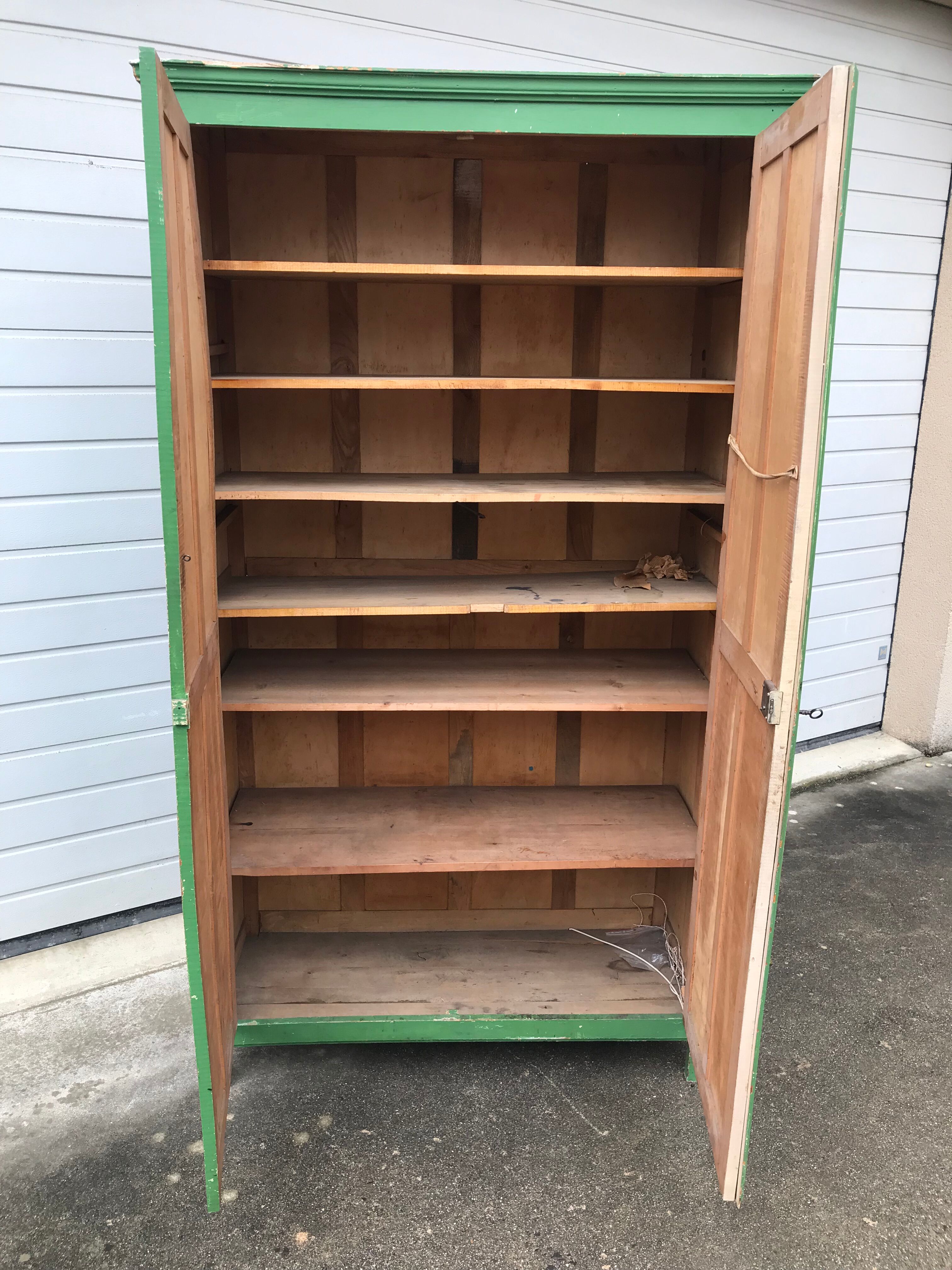 Green Parisian wardrobe