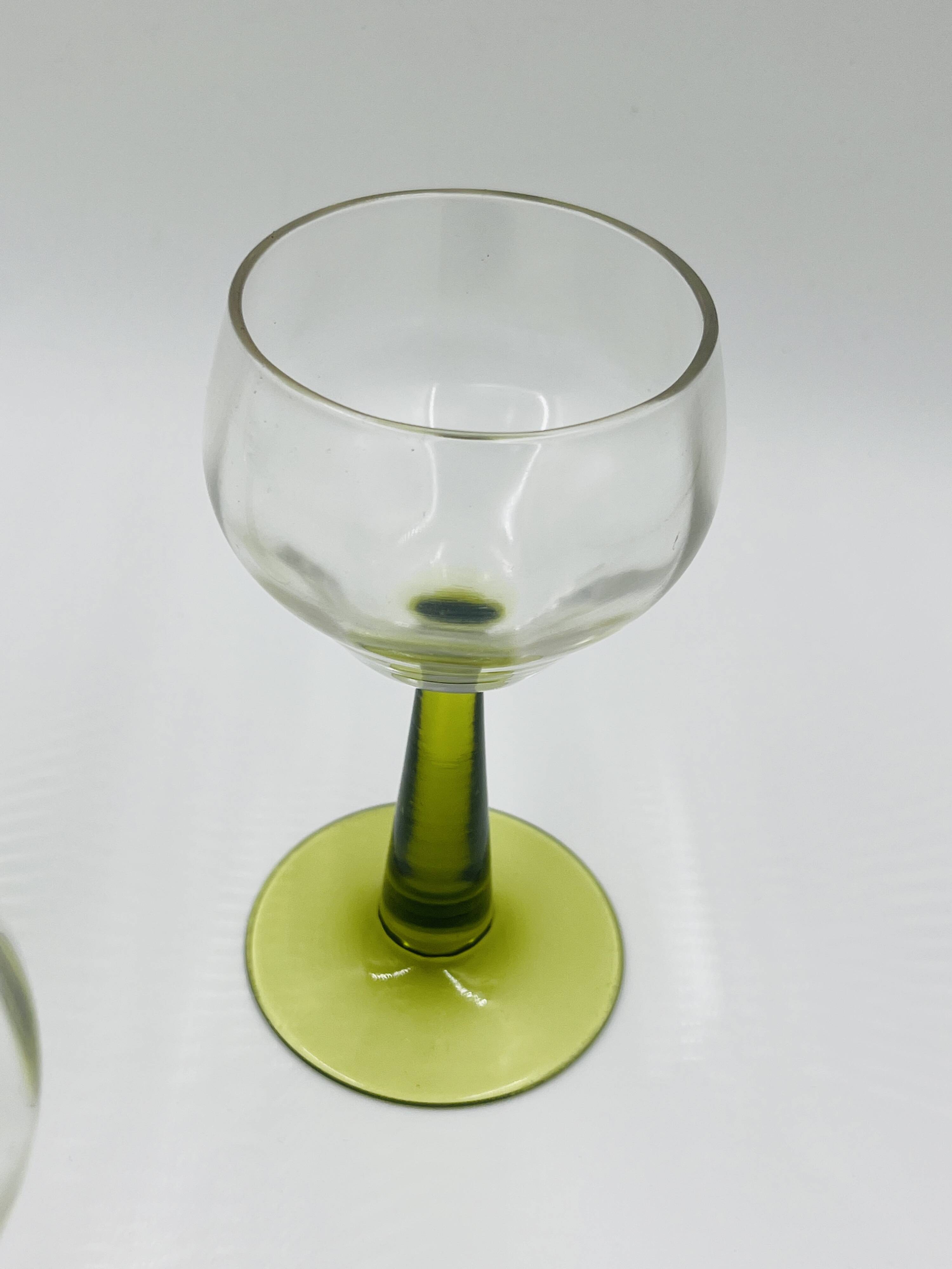 Lot de 3 verres à vin Roemer lisses