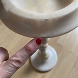 Vintage alabaster standing ashtray