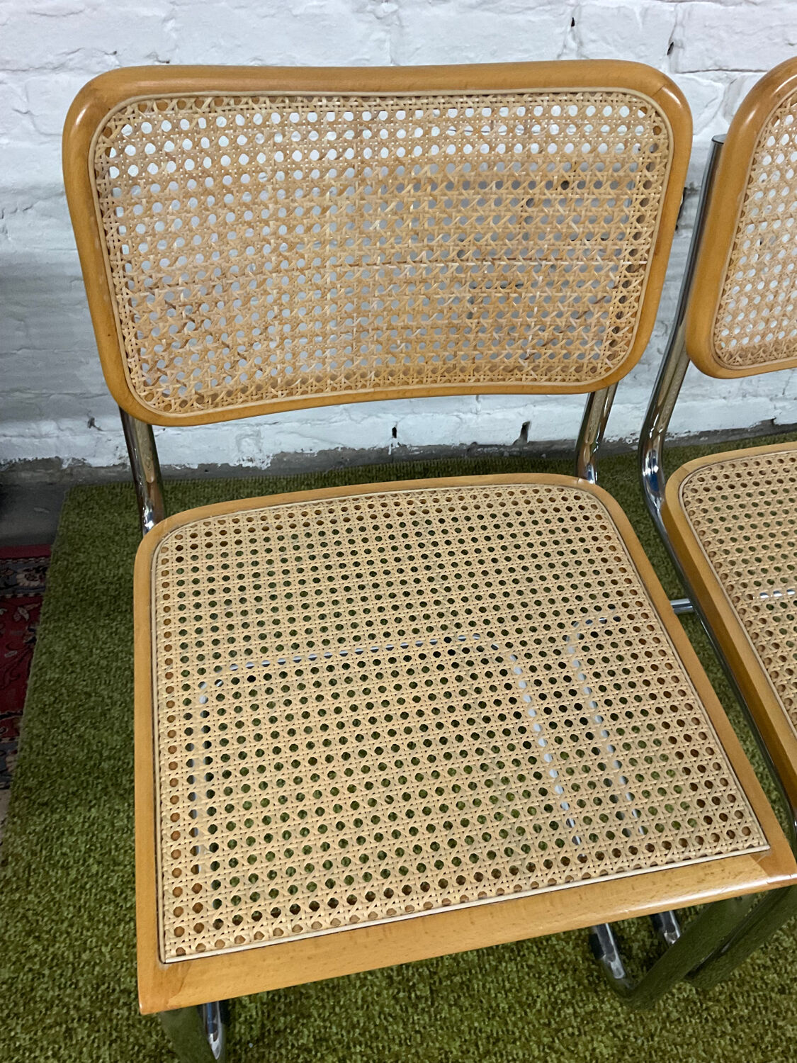 Pair of chairs Marcel Breuer Cesca B32