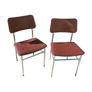 lot de 2 chaises skai