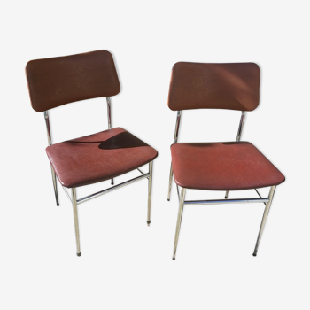 Set of 2 chairs skai soudexvinyl 1960