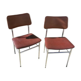 Set of 2 chairs skai soudexvinyl 1960