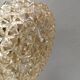 Pendant lamp by Carl Thore with a hard-pressed glass shade 1980s