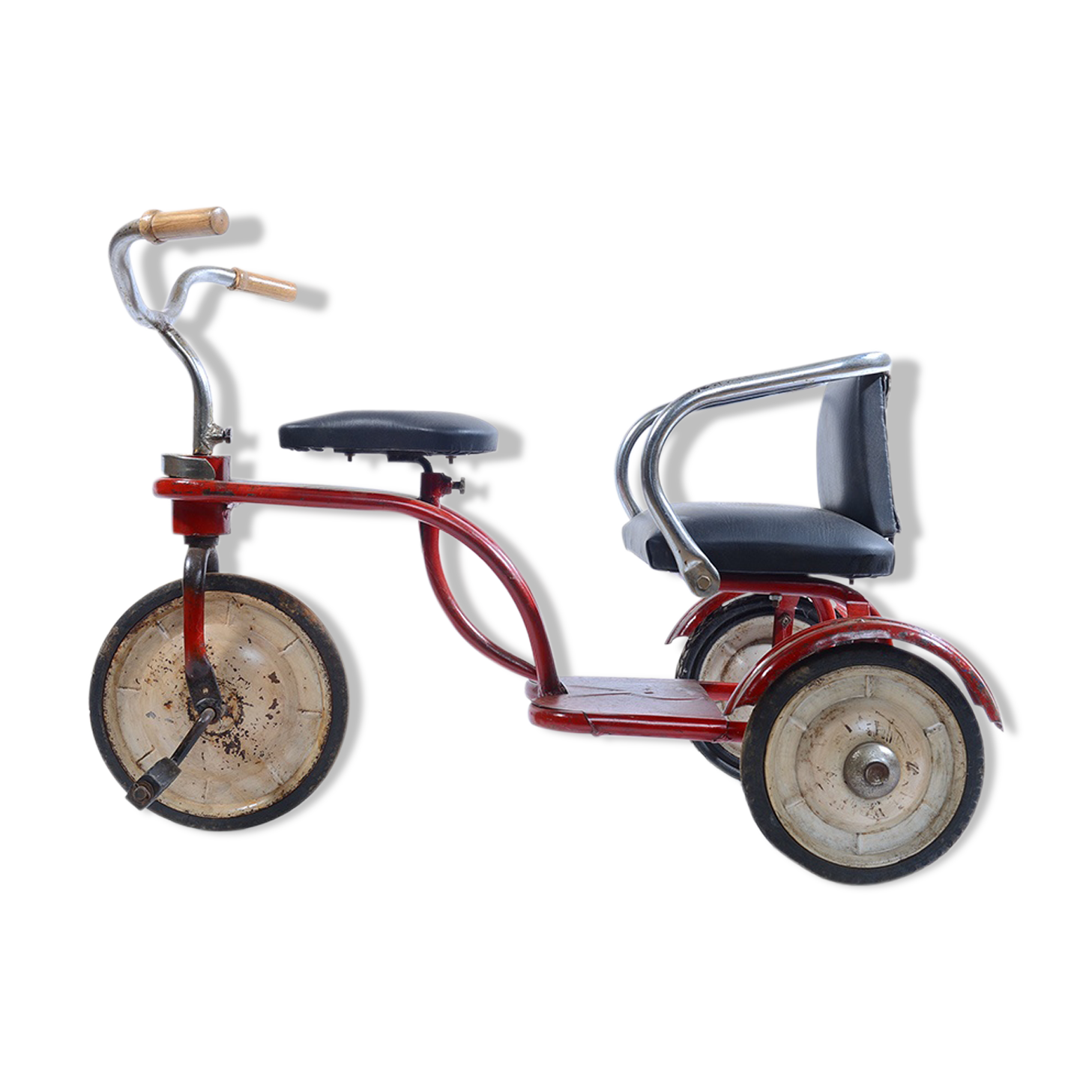 Ancien Cyclorameur / Tricycle Vintage – Modèle Rouge, Occasion En Bon état Général