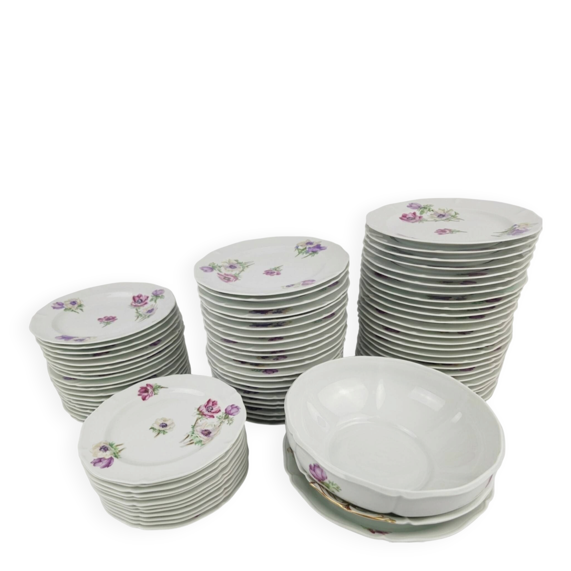 Service of 75 pieces Limoges Unic Paris Former Royal Factory