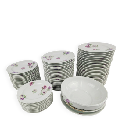 Service 75 pieces  Limoge Unic Paris Ancienne Fabrique Royale