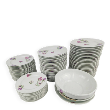 Service of 75 pieces Limoges Unic Paris Former Royal Factory