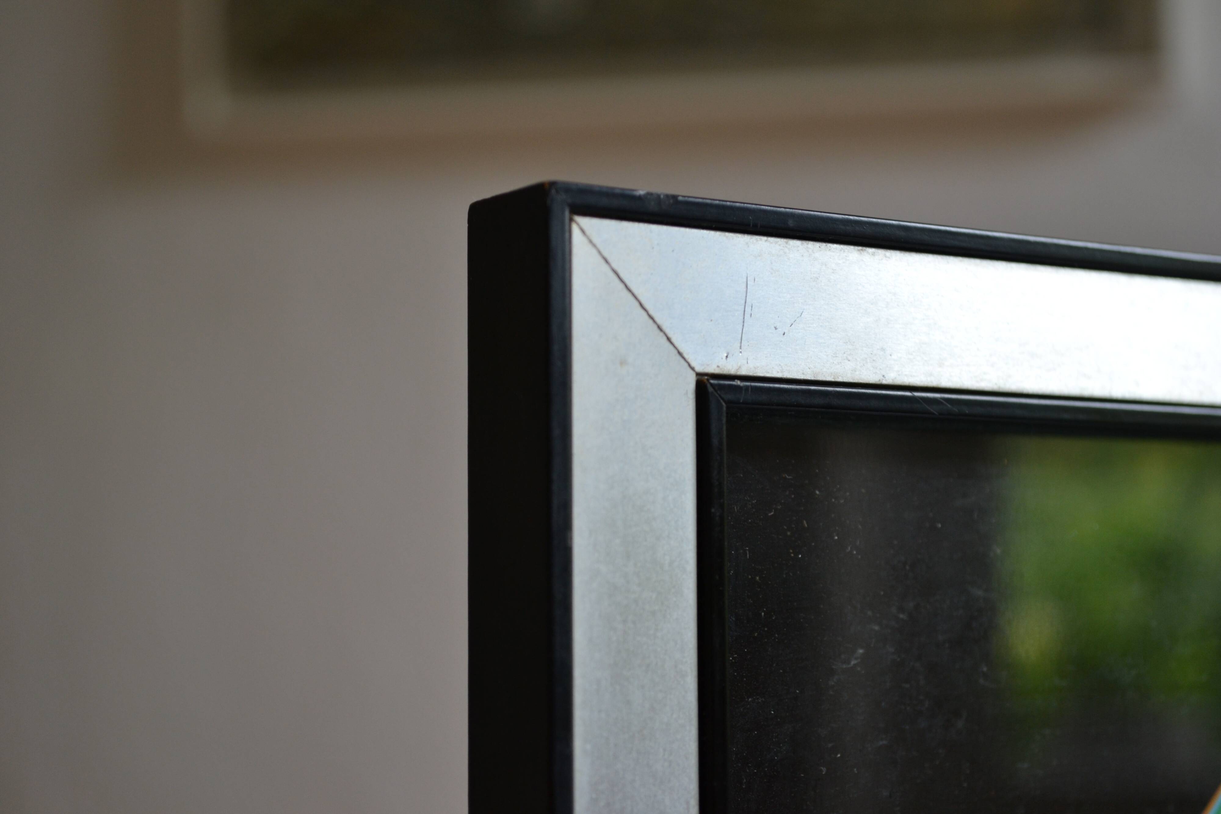 Victor vasarely impression offset annees 70 + cadre alu d'epoque