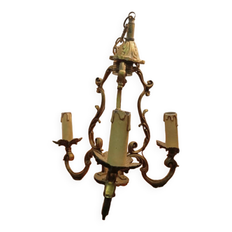 Gilded bronze chandelier