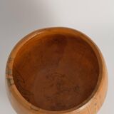 Mid-century Modern Hand-carved Wood Bowl, James Eriksson, Tasserud Sweden 1970s