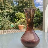 Blown glass heather vase