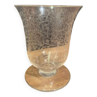 Crystal vase signed Baccarat