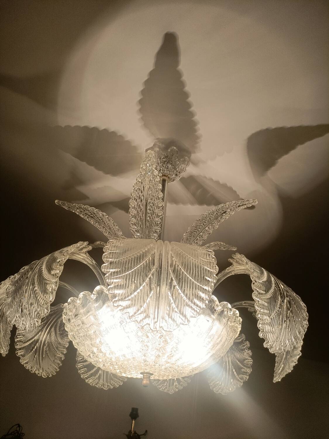 Murano glass pendant chandelier