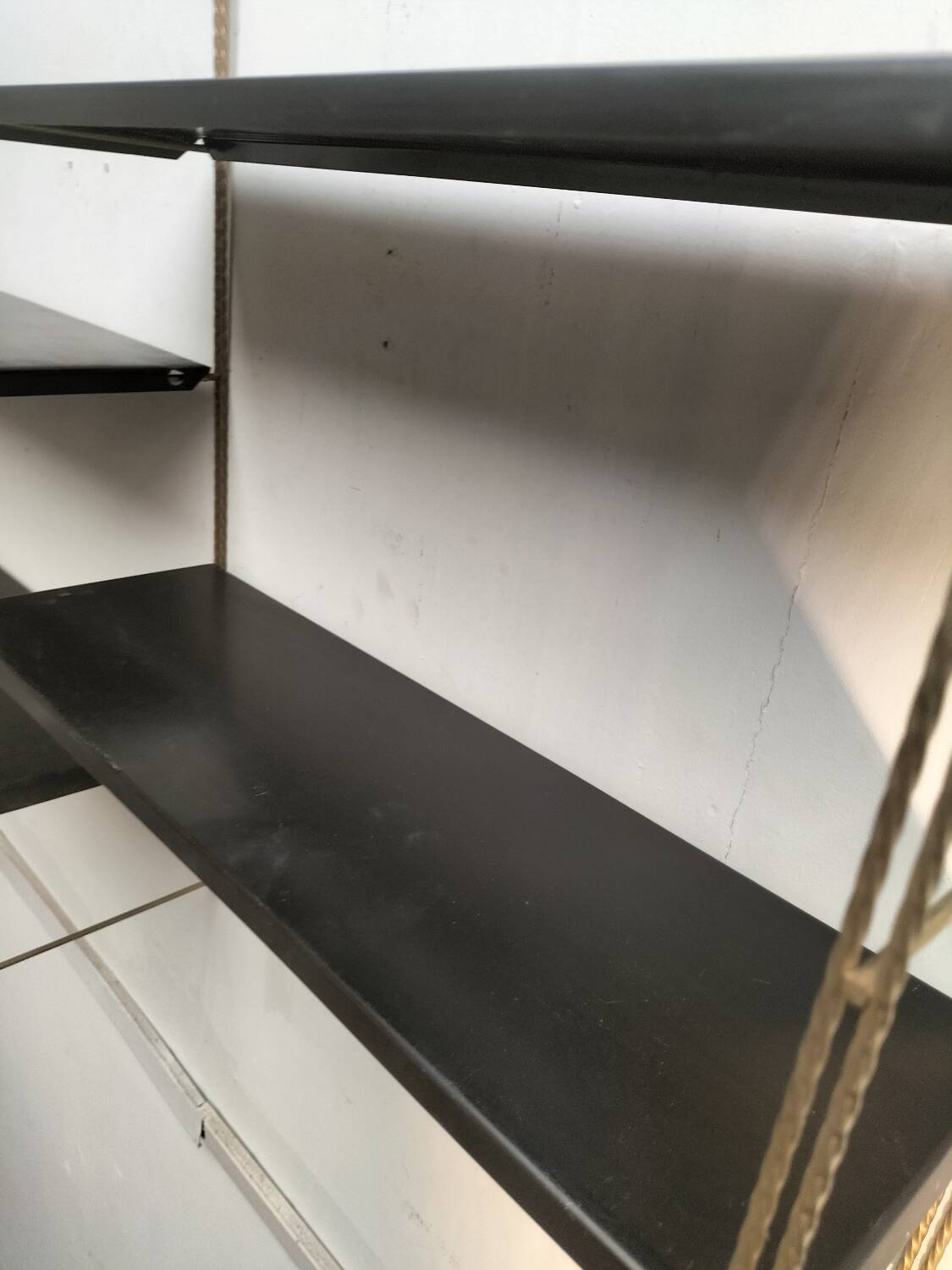 Metal wall shelf