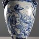 Ancient triptych of vases Giuseppe Mazzotti Albissola 20th Century