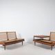 Set of Danish armchairs TV161 designed by Hans Olsen for Bramin, 1950s