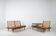 Set of Danish armchairs TV161 designed by Hans Olsen for Bramin, 1950s