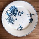 Assiette plate U&C Sarreguemines - modèle Féria