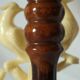 Vintage onyx birds bedside lamp
