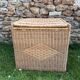 Vintage rattan and wicker trunk, chest