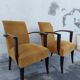 Paire de fauteuils bridge Art déco 1930