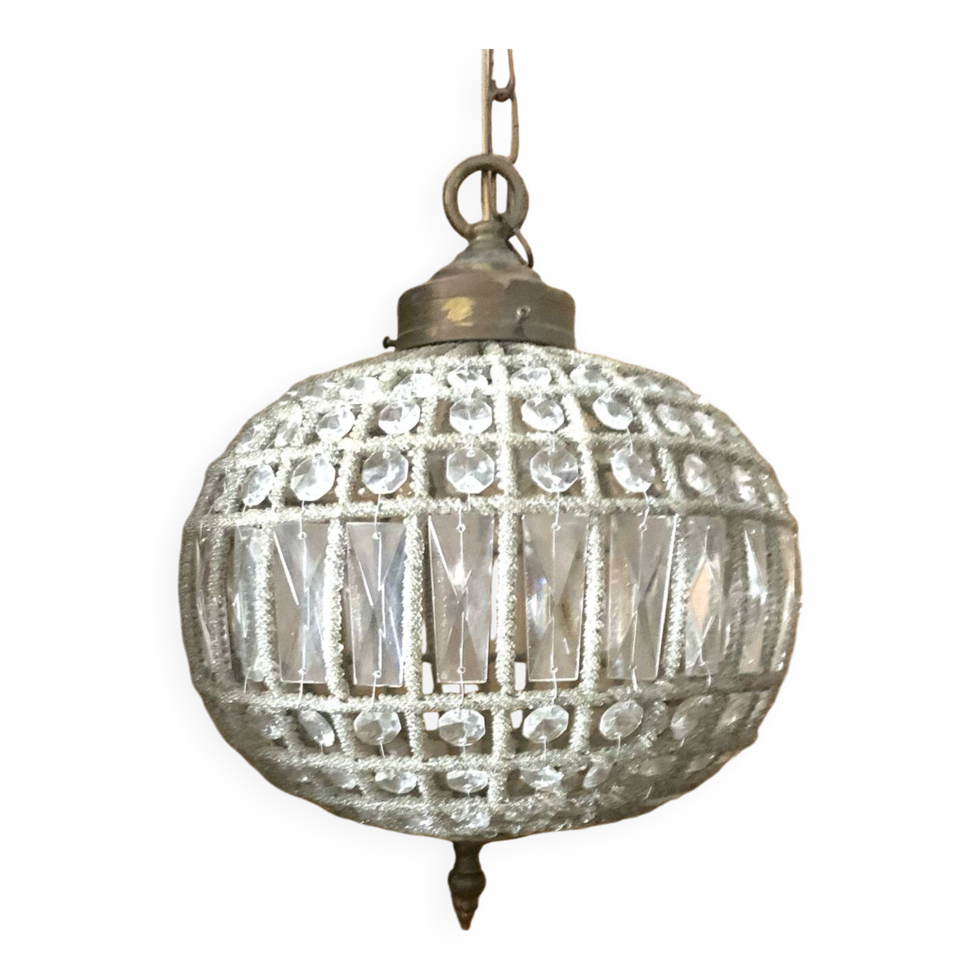 Antique crystal chandelier