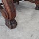 Spain truncated chair solid wood scuplté and leather