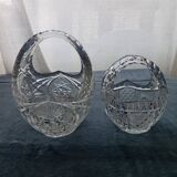 Set of crystal baskets from Zawiercie