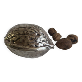 VINTAGE METAL NUT CRACKER AND WALNUT SHAPE
