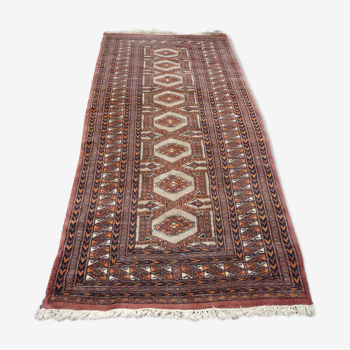 Tapis laine nué à la main moyen orient 253 x 97 cm