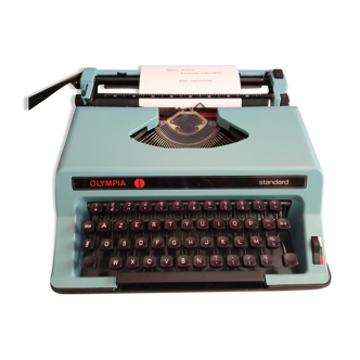 Olympia Standard Blue Pastel Vintage Typewriter